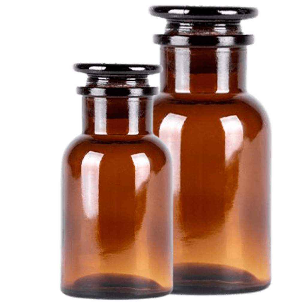 Apothekerglas mit Schliffstopfen