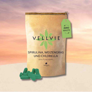 Weizengras Spirulina Chlorella Presslinge