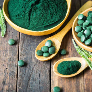 Weizengras Spirulina Chlorella Presslinge