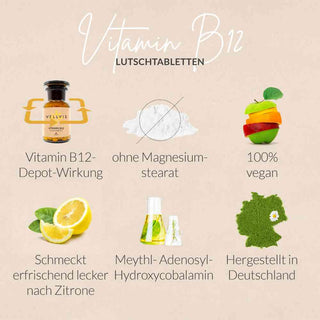 Vitamin B12 Lutschtabletten - VELLVIE
